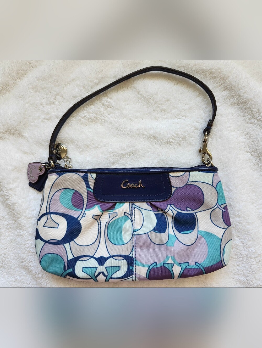 Coach Ashley Scarf Print Top Handle Wristlet 2011